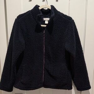 Christopher & Banks Navy Fleece Jacket